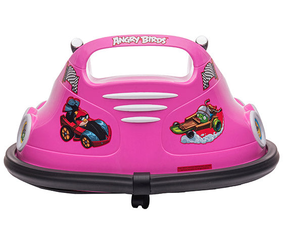 Botsauto Angry Birds 6 volt roze