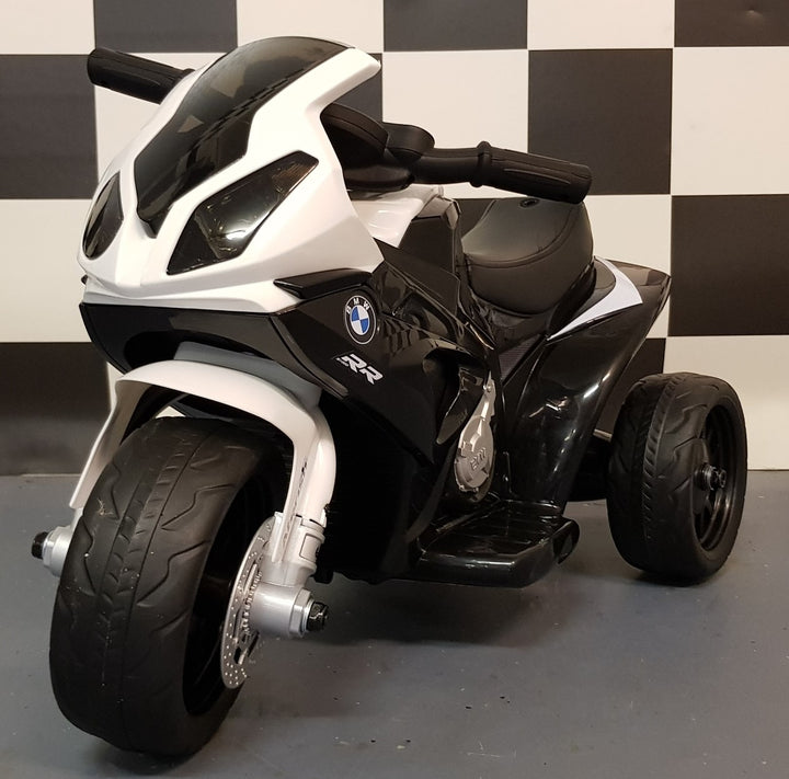 Elektrische mini BMW S1000RR kindermotor / kinderdriewieler 6 volt zwart