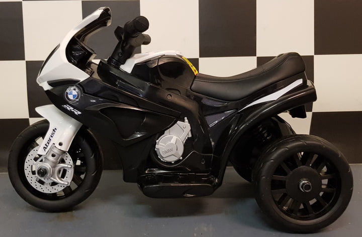 Elektrische mini BMW S1000RR kindermotor / kinderdriewieler 6 volt zwart