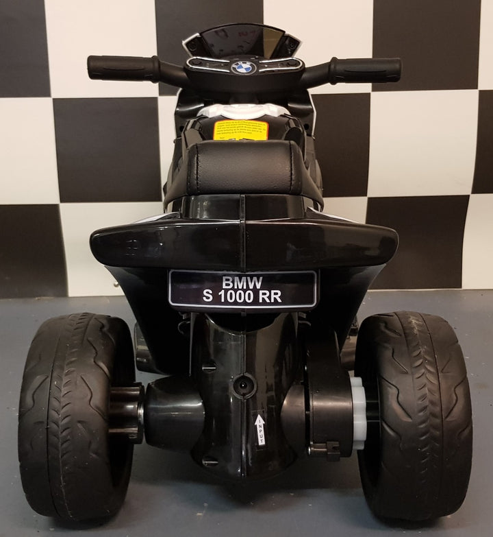 Elektrische mini BMW S1000RR kindermotor / kinderdriewieler 6 volt zwart