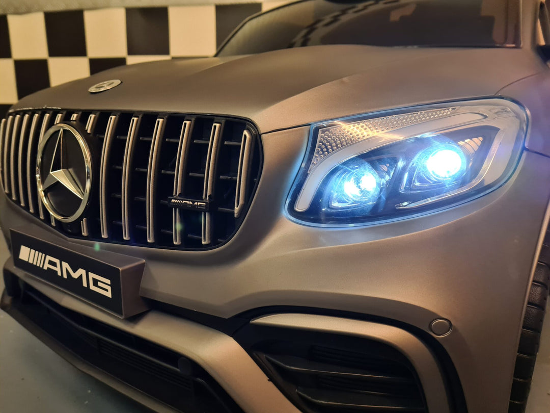 Elektrische kinderauto Mercedes GLC 63 AMG matgrijs