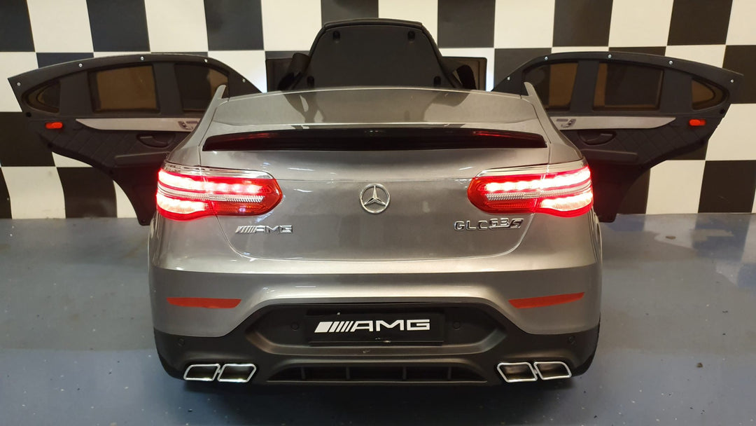 Kinderaccuauto Mercedes GLC 63 12V metallic zilver 1-persoons