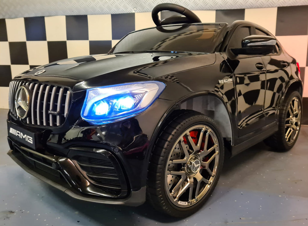 Kinderauto Mercedes GLC 63 AMG 1-persoons metallic zwart