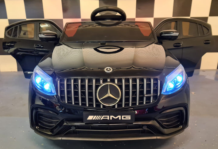 Kinderauto Mercedes GLC 63 AMG 1-persoons metallic zwart