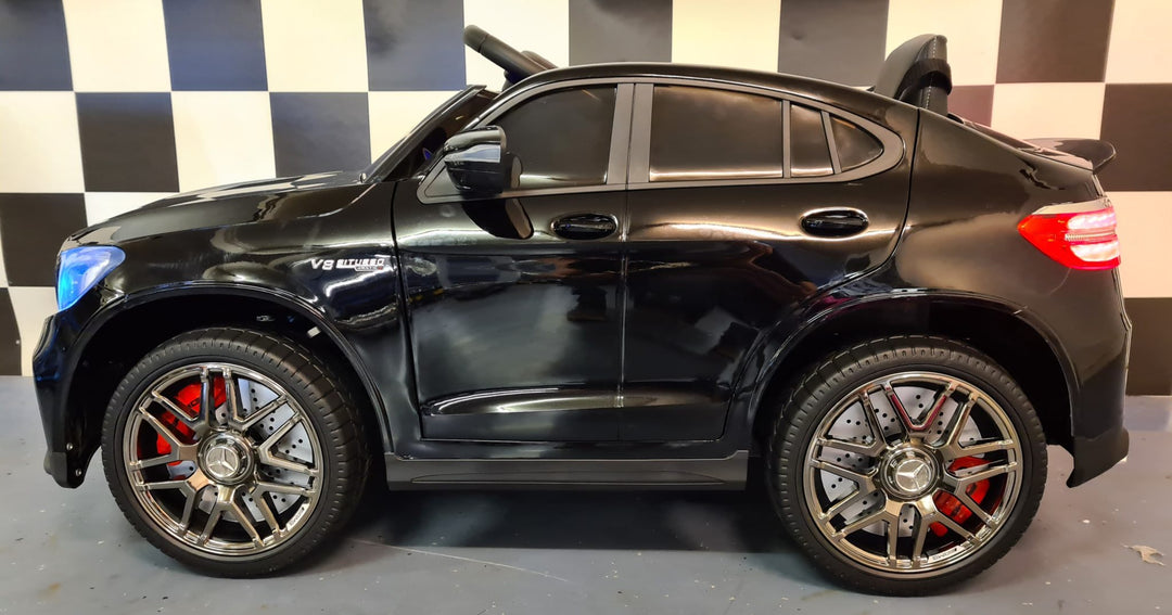 Kinderauto Mercedes GLC 63 AMG 1-persoons metallic zwart