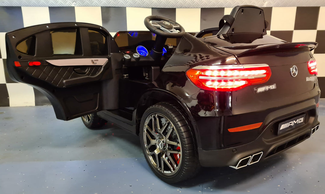 Kinderauto Mercedes GLC 63 AMG 1-persoons metallic zwart