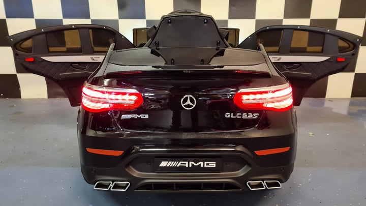 Kinderauto Mercedes GLC 63 AMG 1-persoons metallic zwart
