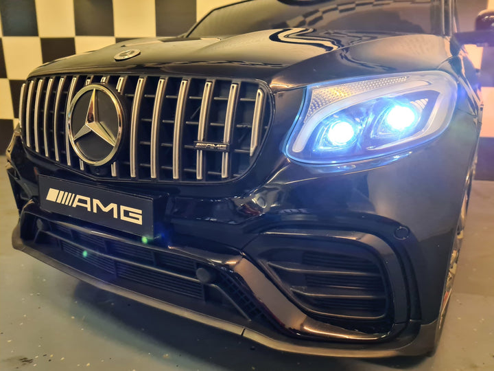 Kinderauto Mercedes GLC 63 AMG 1-persoons metallic zwart
