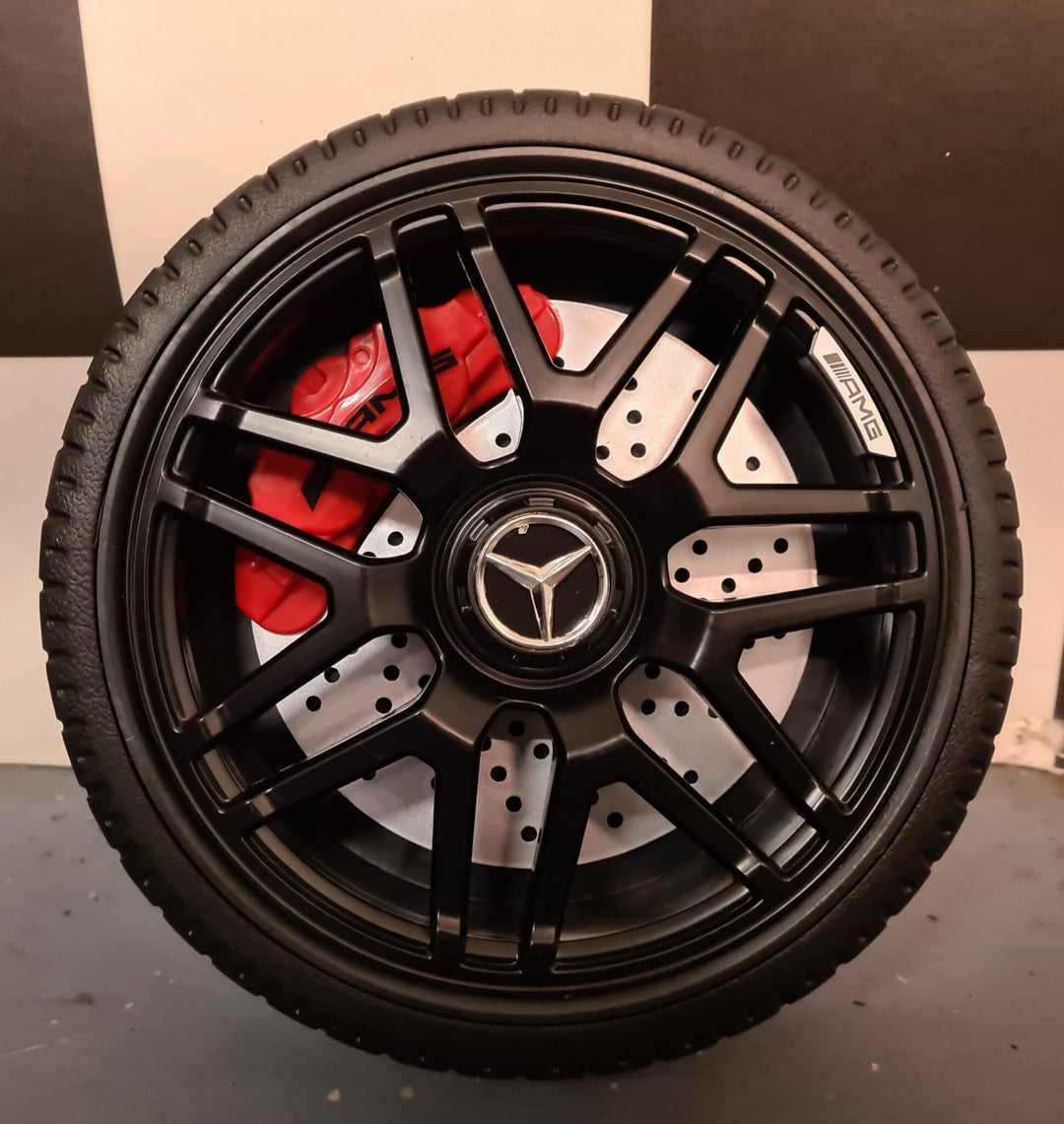 Kinderauto Mercedes GLC 63 AMG 1-persoons metallic zwart