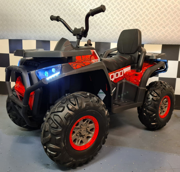 Batterij kinderquad Spider 12 volt rood