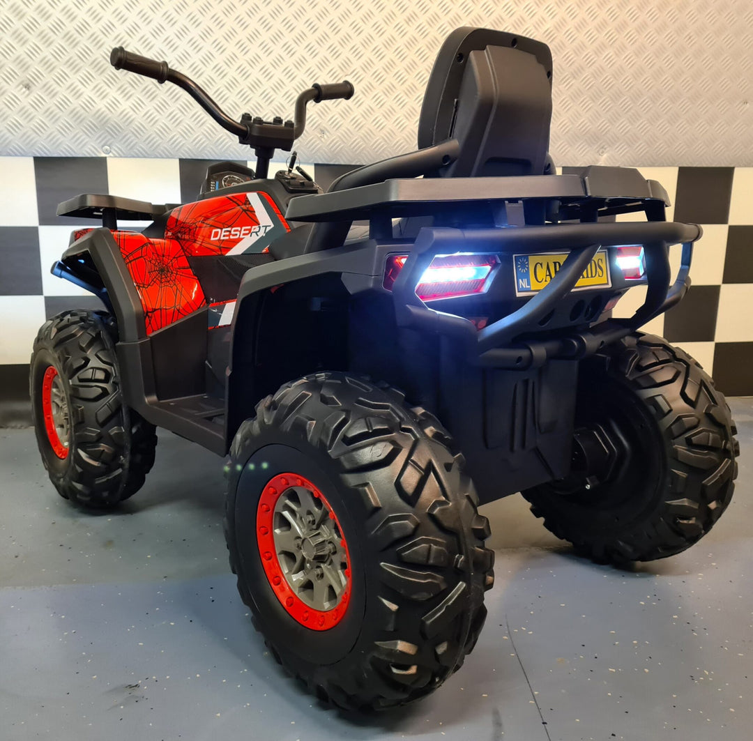 Batterij kinderquad Spider 12 volt rood