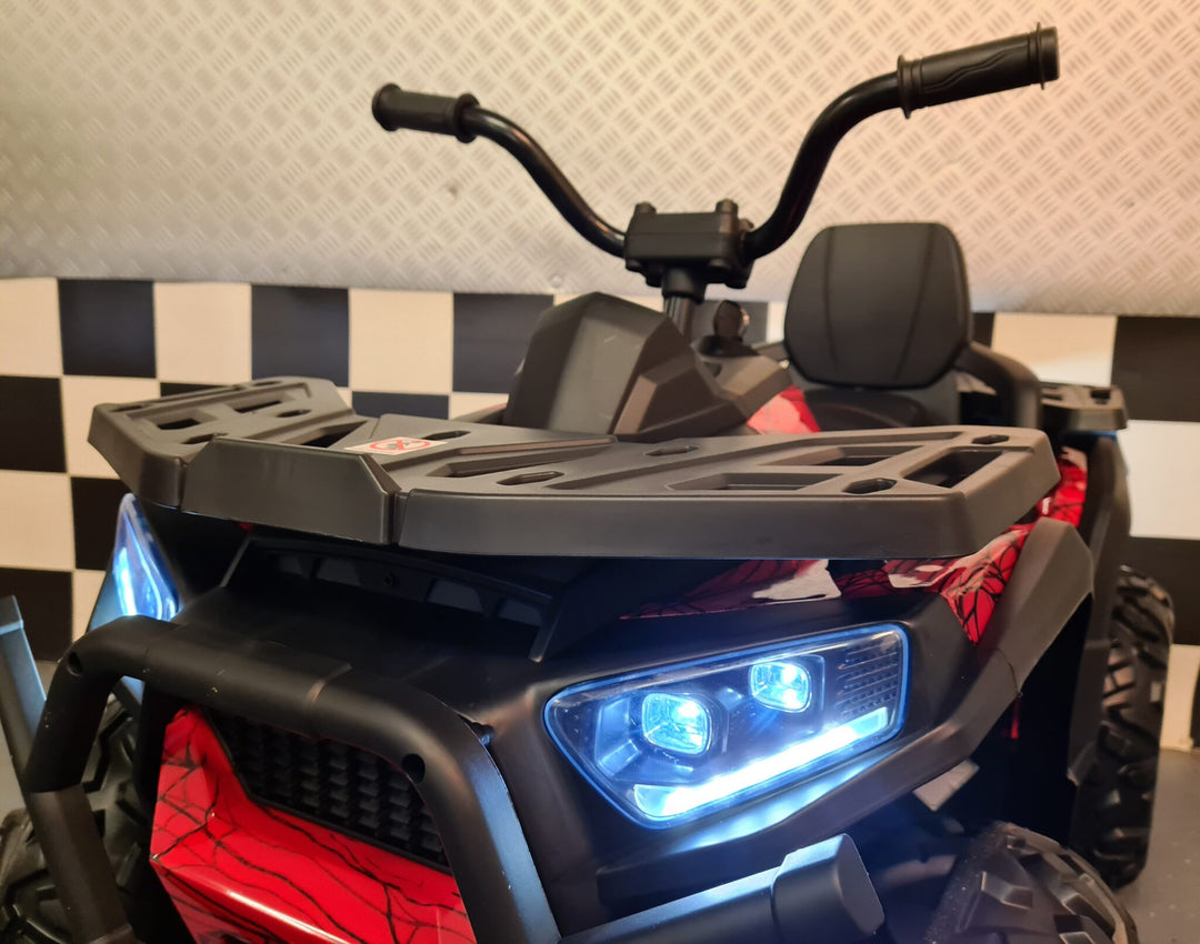 Batterij kinderquad Spider 12 volt rood