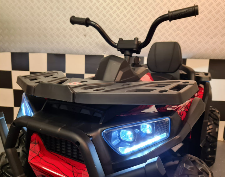 Batterij kinderquad Spider 12 volt rood