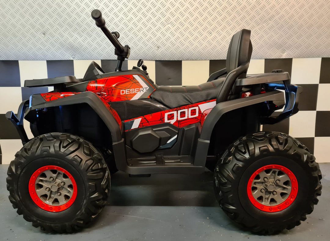 Batterij kinderquad Spider 12 volt rood