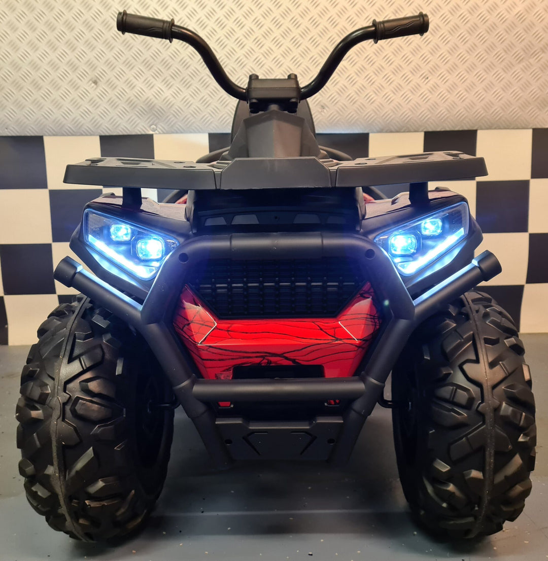 Batterij kinderquad Spider 12 volt rood
