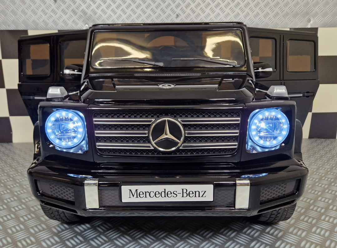 Elektrische kinderauto Mercedes G500 metallic zwart