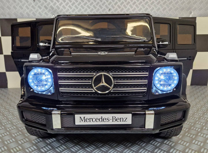 Elektrische kinderauto Mercedes G500 metallic zwart