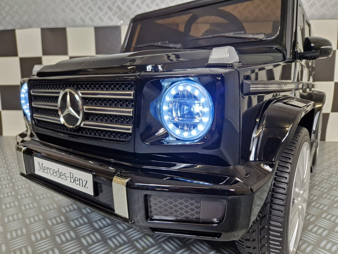 Elektrische kinderauto Mercedes G500 metallic zwart