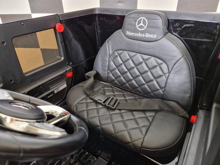 Elektrische kinderauto Mercedes G500 metallic zwart