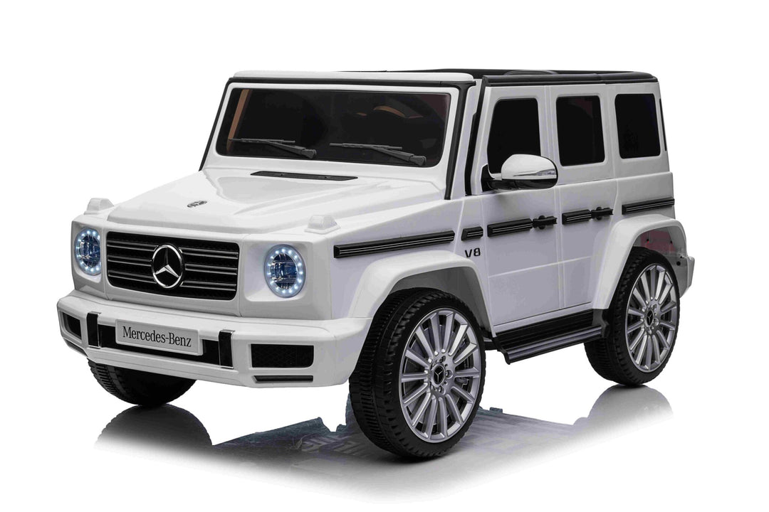 Accu-kinderauto Mercedes G500 wit 12 volt