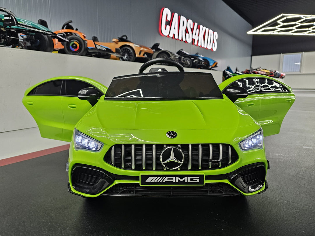 Kinderauto Mercedes CLA 45 groen