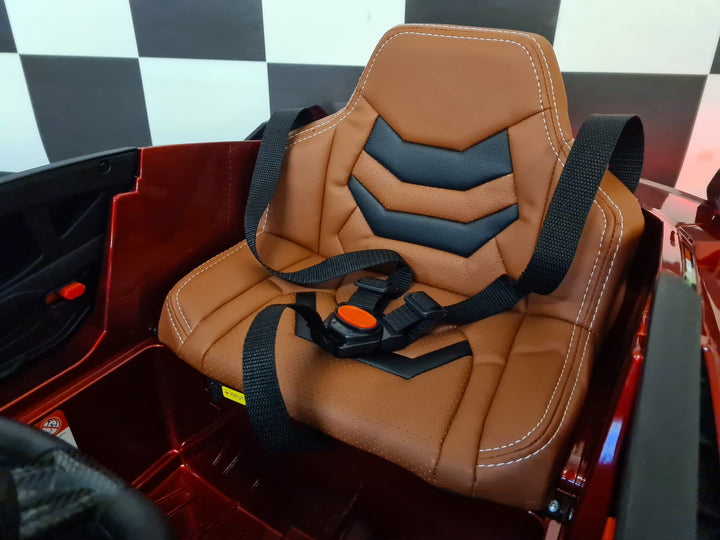 Elektrische kinderauto Lamborghini Sian 12 volt, rood gespoten