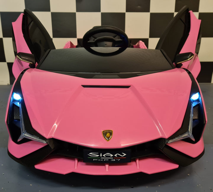 Kinderauto op accu Lamborghini Sian roze