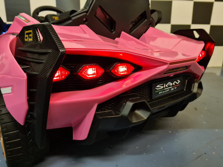 Kinderauto op accu Lamborghini Sian roze