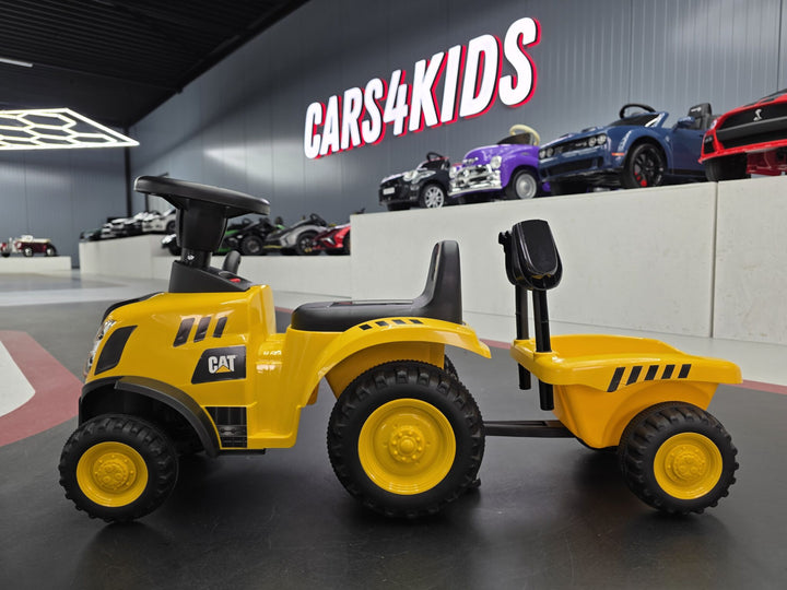 Caterpillar loopwagen met aanhanger