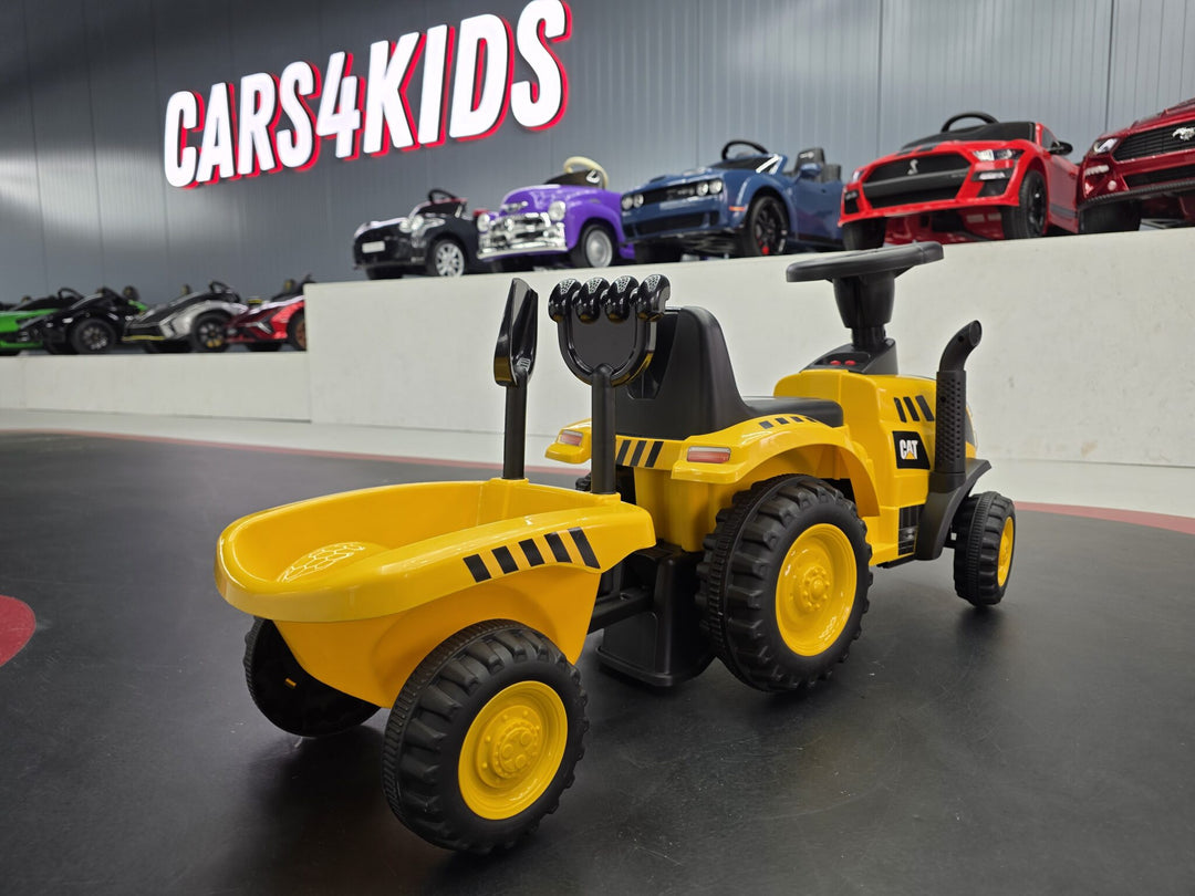 Caterpillar loopwagen met aanhanger