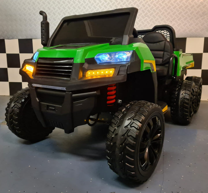 Gator Kids Jeep Farmer Truck 6x6 voor 2 kinderen 12 volt met afstandsbediening