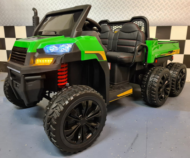 Gator Kids Jeep Farmer Truck 6x6 voor 2 kinderen 12 volt met afstandsbediening