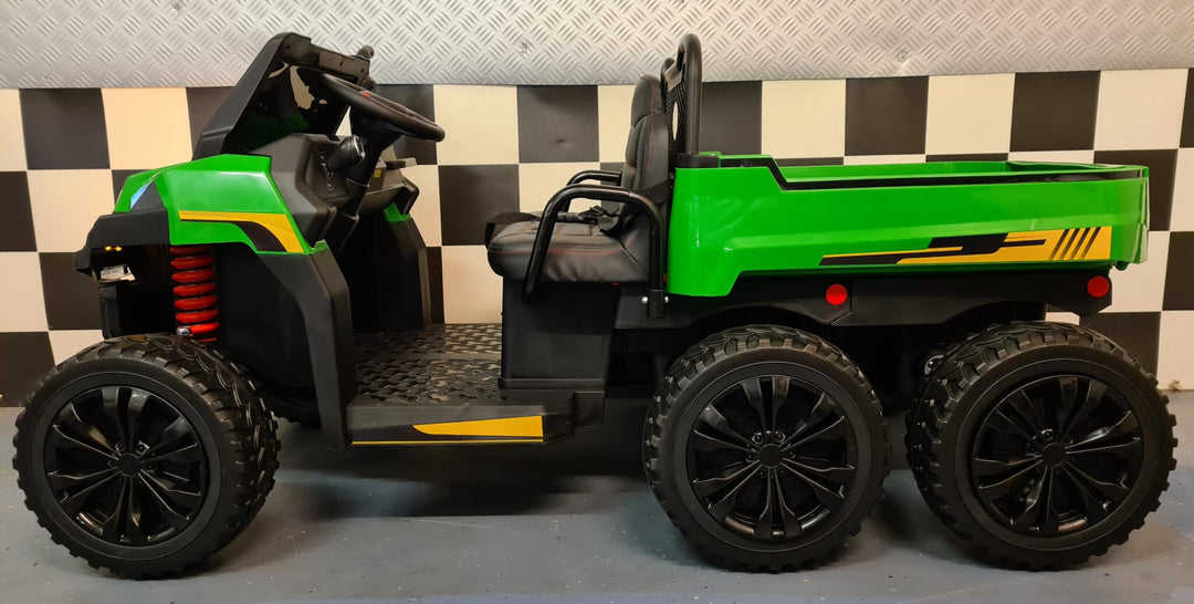 Gator Kids Jeep Farmer Truck 6x6 voor 2 kinderen 12 volt met afstandsbediening