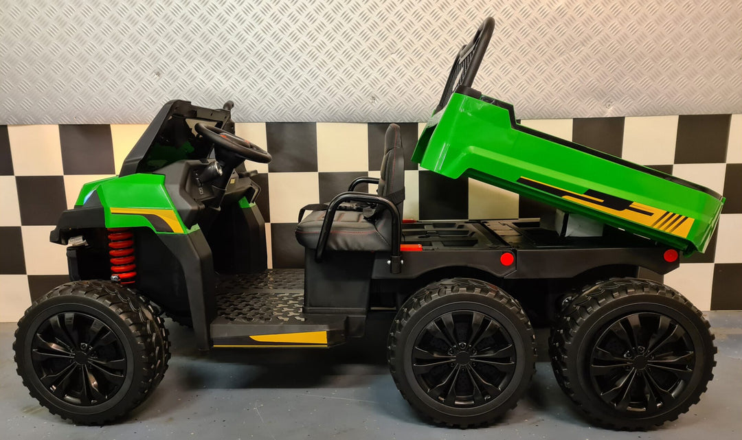 Gator Kids Jeep Farmer Truck 6x6 voor 2 kinderen 12 volt met afstandsbediening
