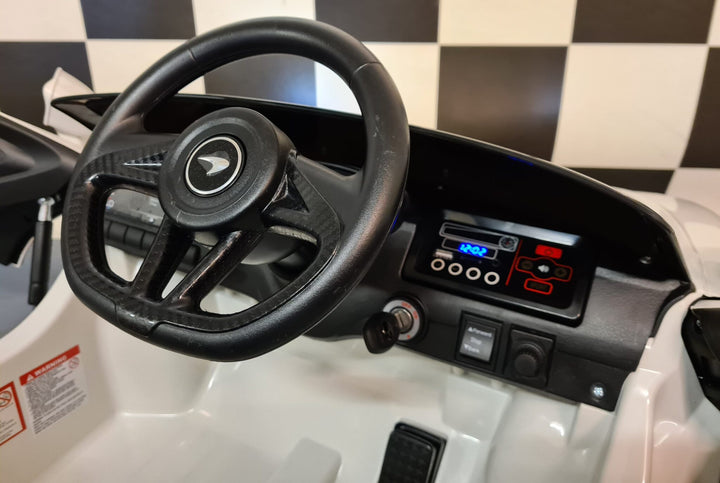 12V accu-kinderauto McLaren 620 GT met afstandsbediening, wit