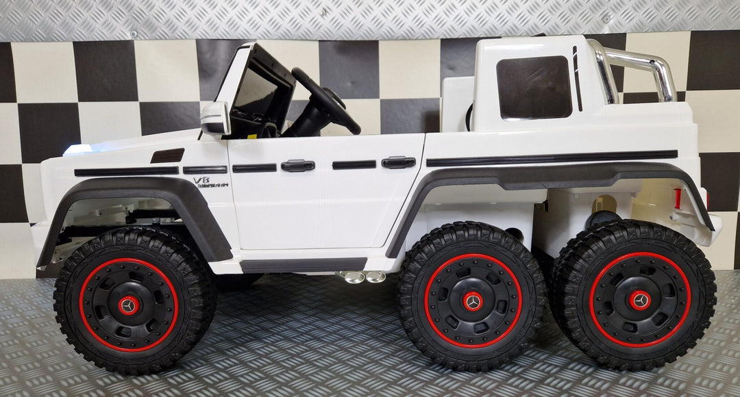 Kinderauto Mercedes G63 6x6 AMG 1-persoons wit