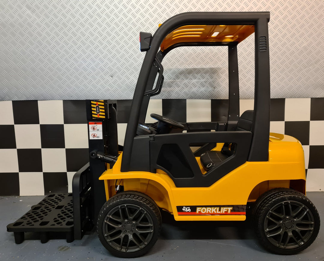 Elektrische heftruck voor kinderen 12 volt met afstandsbediening, geel