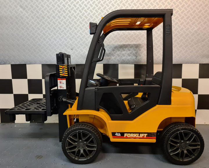 Elektrische heftruck voor kinderen 12 volt met afstandsbediening, geel