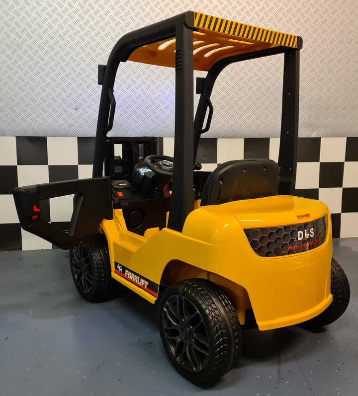 Elektrische heftruck voor kinderen 12 volt met afstandsbediening, geel