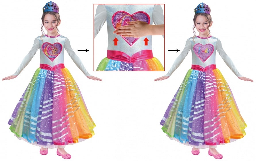 Barbie Verkleedjurk Rainbow Magic Deluxe Maat 98