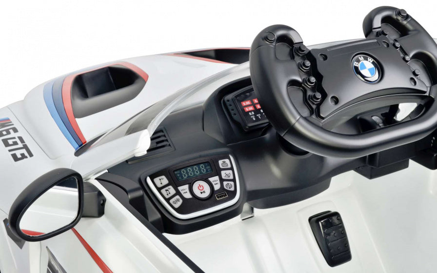 Bmw Elektrische Kinderauto M6 Gt3 12V Wit