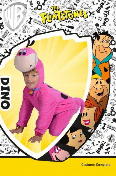Ciao S.r.l Kostuum The Flintstones Dino Junior Katoen Roze Mt 92/98