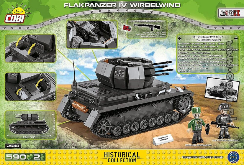 Cobi Bouwpakket Flakpanzer Iv Wirbelwind 590-Delig (2548)