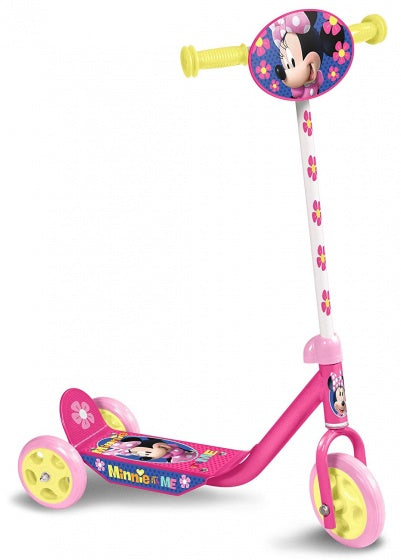 Disney Minnie Mouse 3-Wiel Kinderstep Meisjes Voetrem Roze/Geel