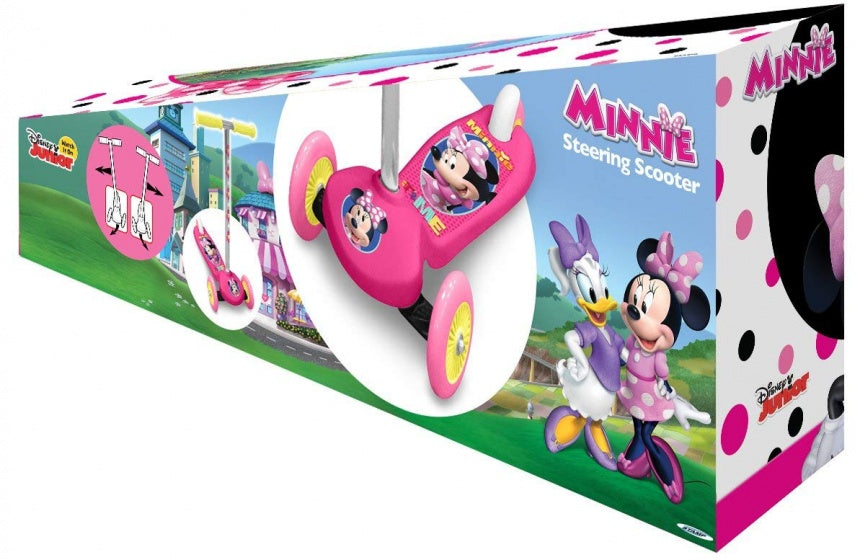 Disney Minnie Mouse 3-Wiel Kinderstep Meisjes Voetrem Roze/Zilver