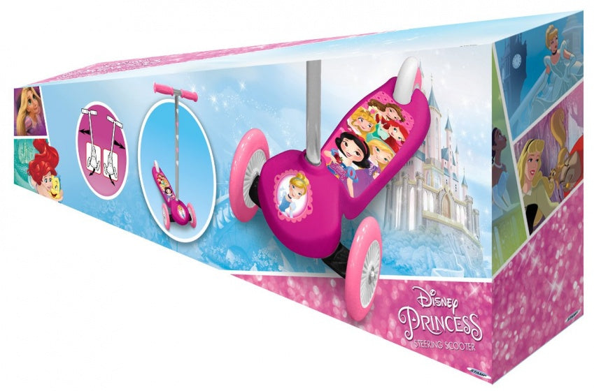 Disney Princess 3-Wiel Kinderstep Meisjes Voetrem Roze