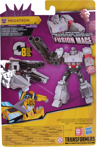 Hasbro Transformer Bumblebee Megatron 15 Cm  grijs/zwart/rood