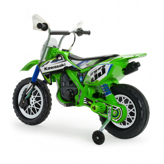 Injusa Elektrische Kindermotorfiets Cross Kawasaki 12V Groen