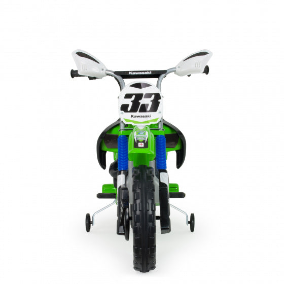 Injusa Elektrische Kindermotorfiets Cross Kawasaki 12V Groen