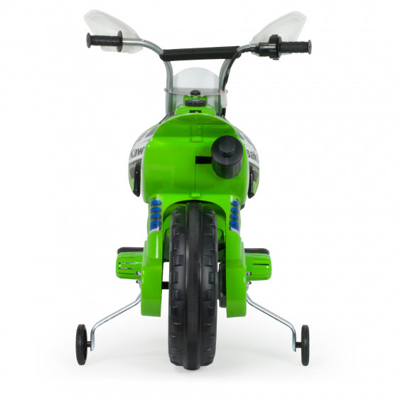 Injusa Elektrische Kindermotorfiets Cross Kawasaki 12V Groen